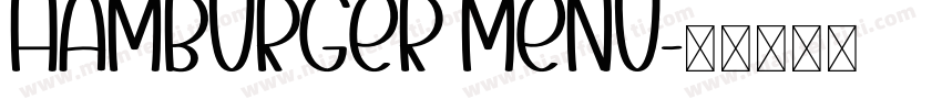 Hamburger Menu字体转换
